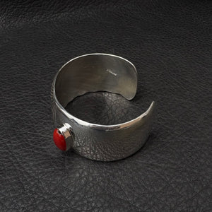 M/L Cuff with Mediterranean Coral 1 1/8" wide