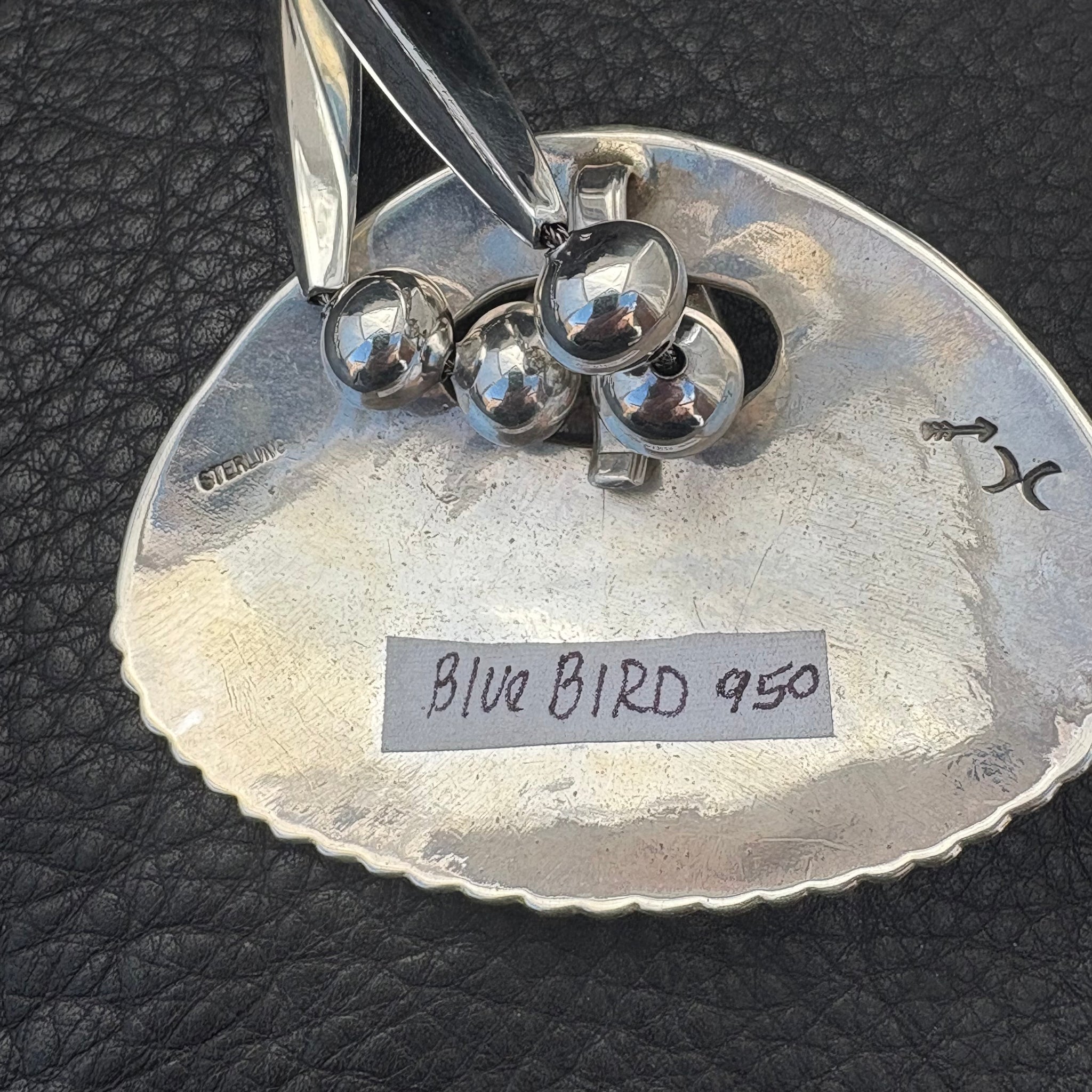 Blue Bird Turquoise Pendant with ‘Legacy Long Beads™️’ 24” Necklace