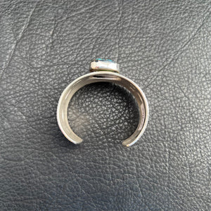 L Godbur/ Burnham Turquoise Stamped Cuff
