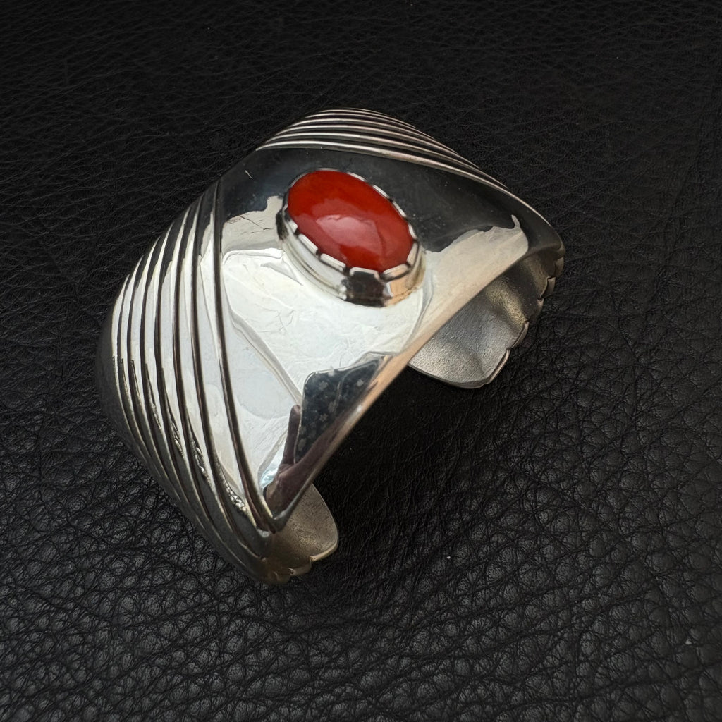 M/L Cuff with Mediterranean Coral