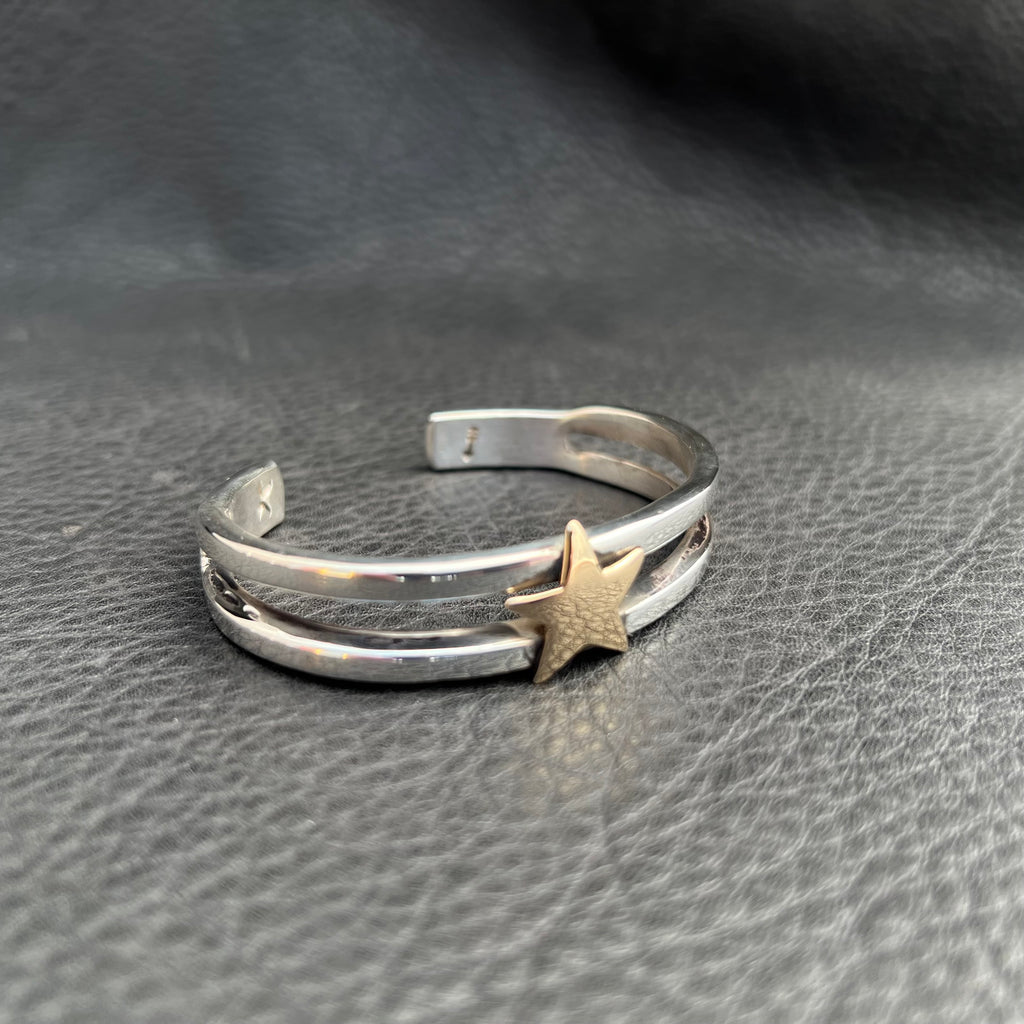 L Split Bracelet w/Gold Star