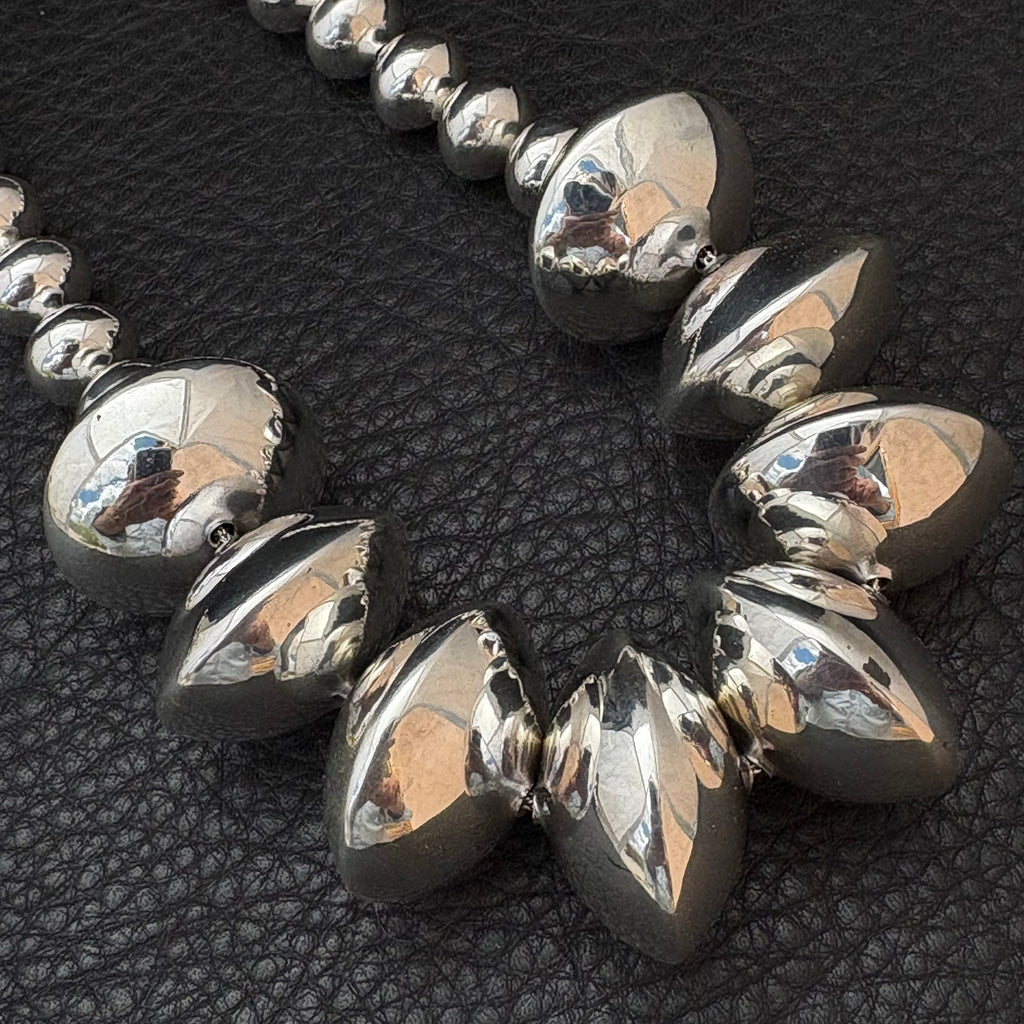18” Bead Necklace with Saucer Beads