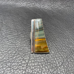 Blue Mt Jasper Ring #8.25