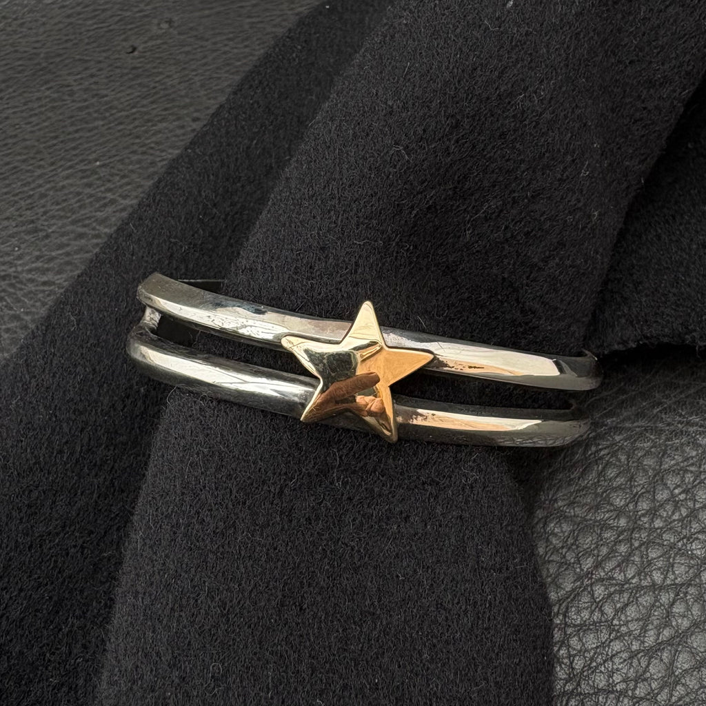 M Split Bracelet w/Gold Star