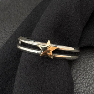 M Split Bracelet w/Gold Star