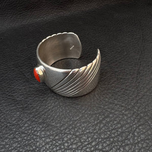 M/L Cuff with Mediterranean Coral