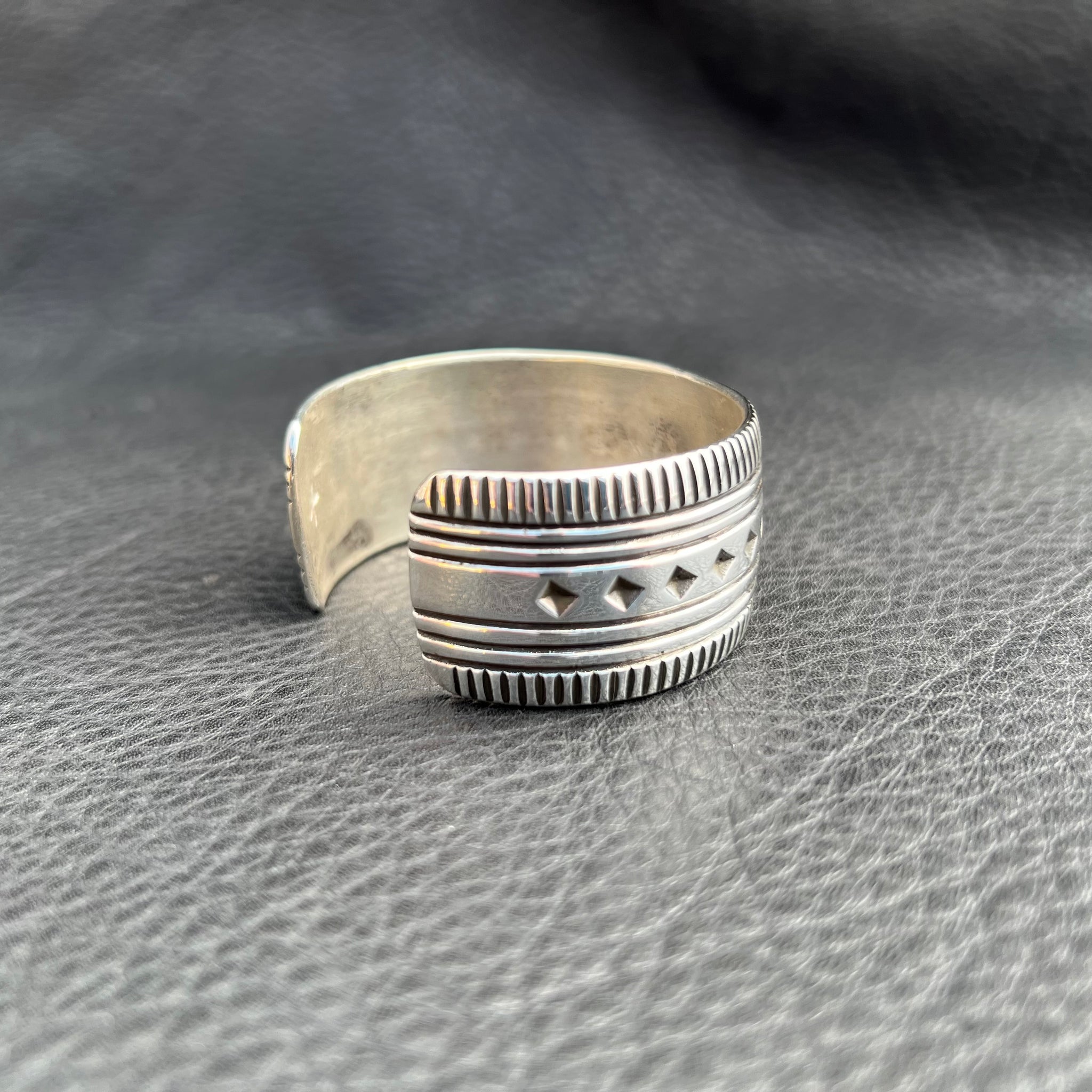 L Diamond Stamped Cuff