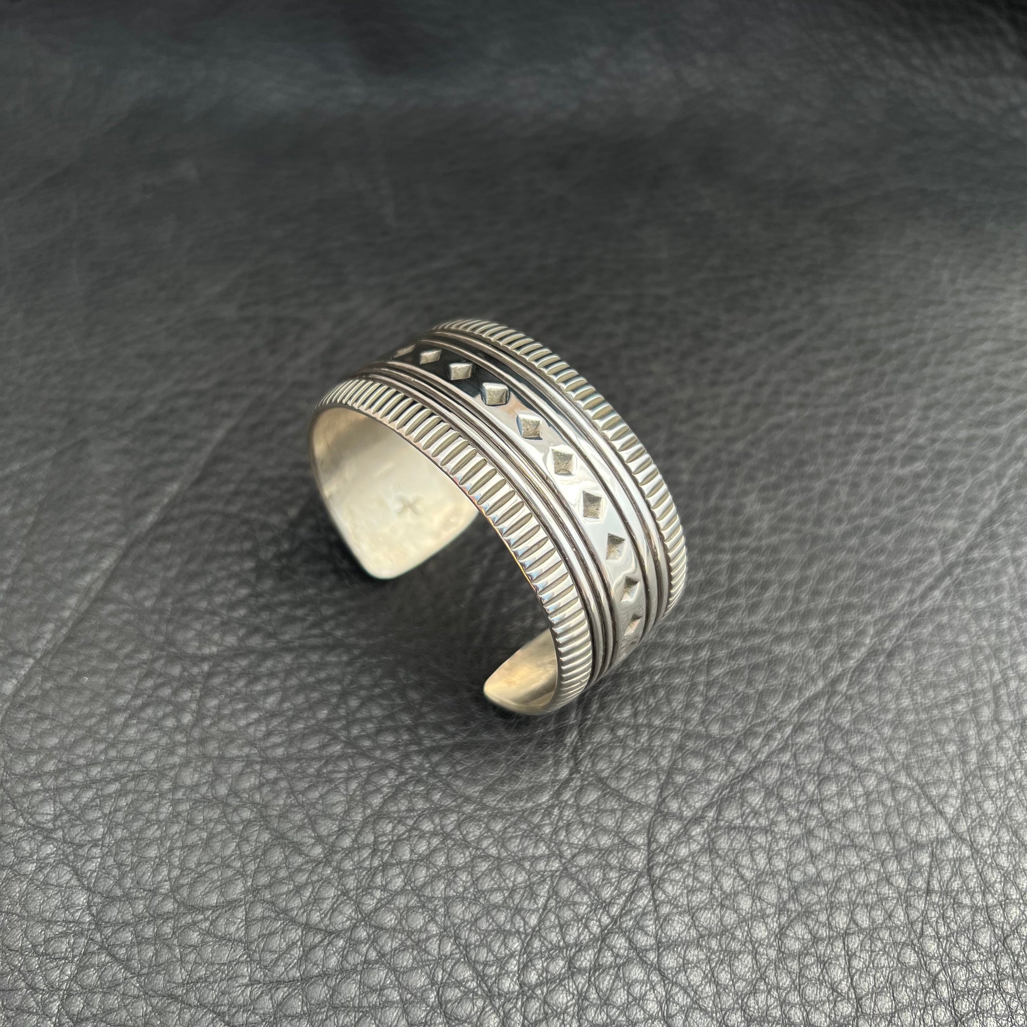 L Diamond Stamped Cuff