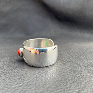 M Cuff with Mediterranean Coral
