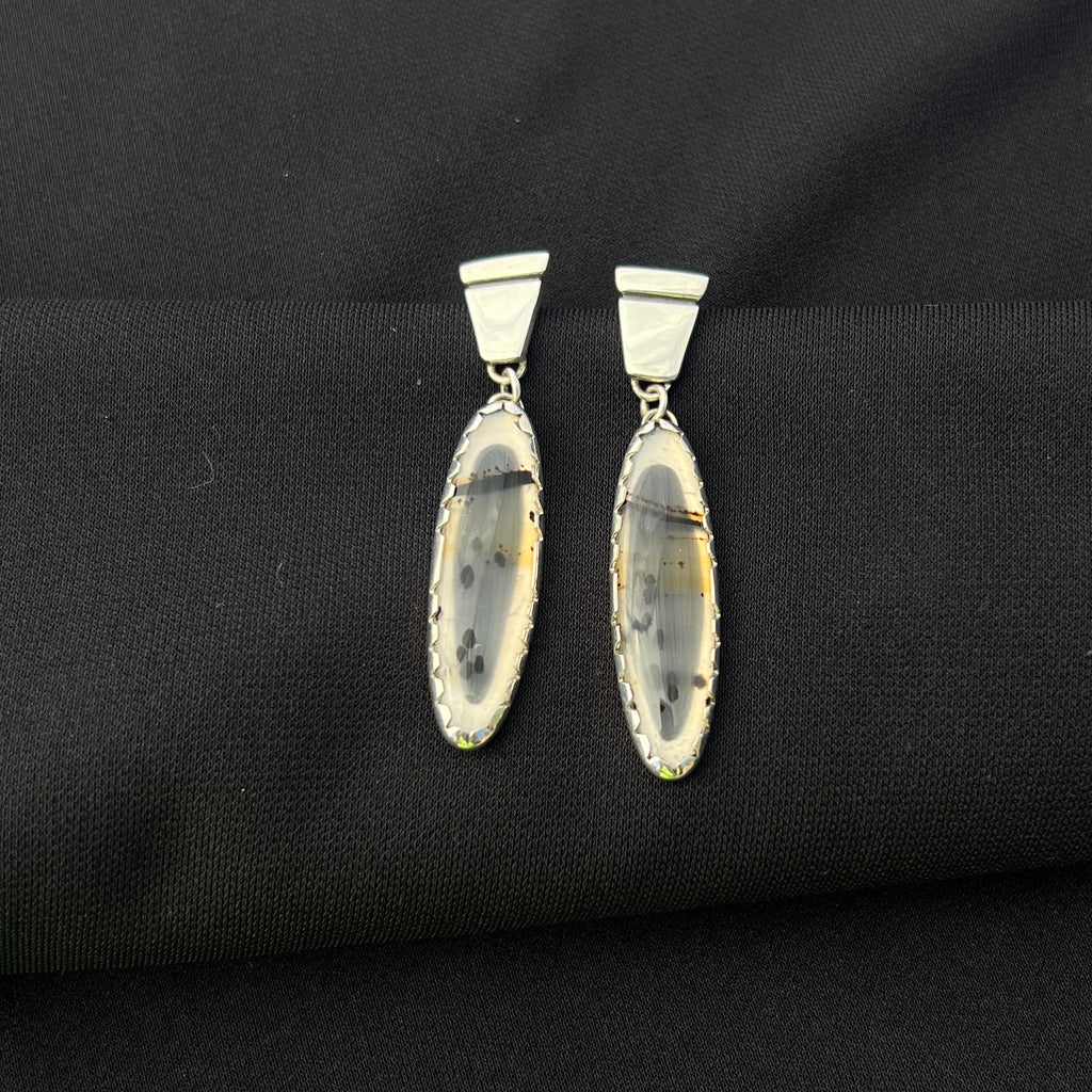 Earrings w/ Montana Agate