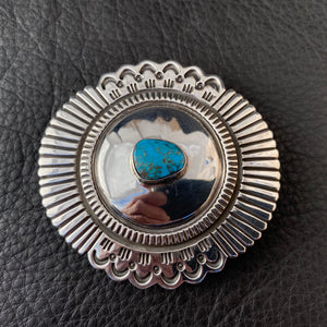 Concho Buckle with Candelaria Turquoise